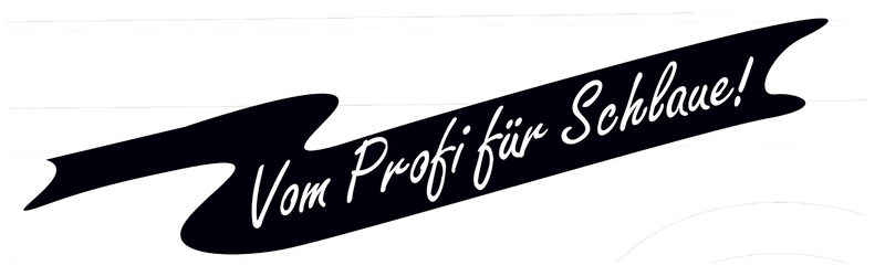 Vom Profi für Schlaue